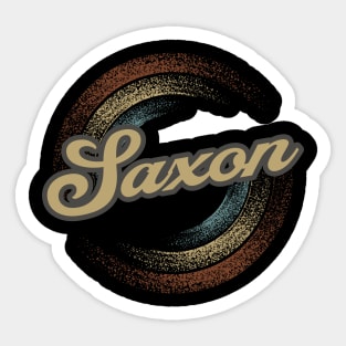 Saxon Circular Fade Sticker